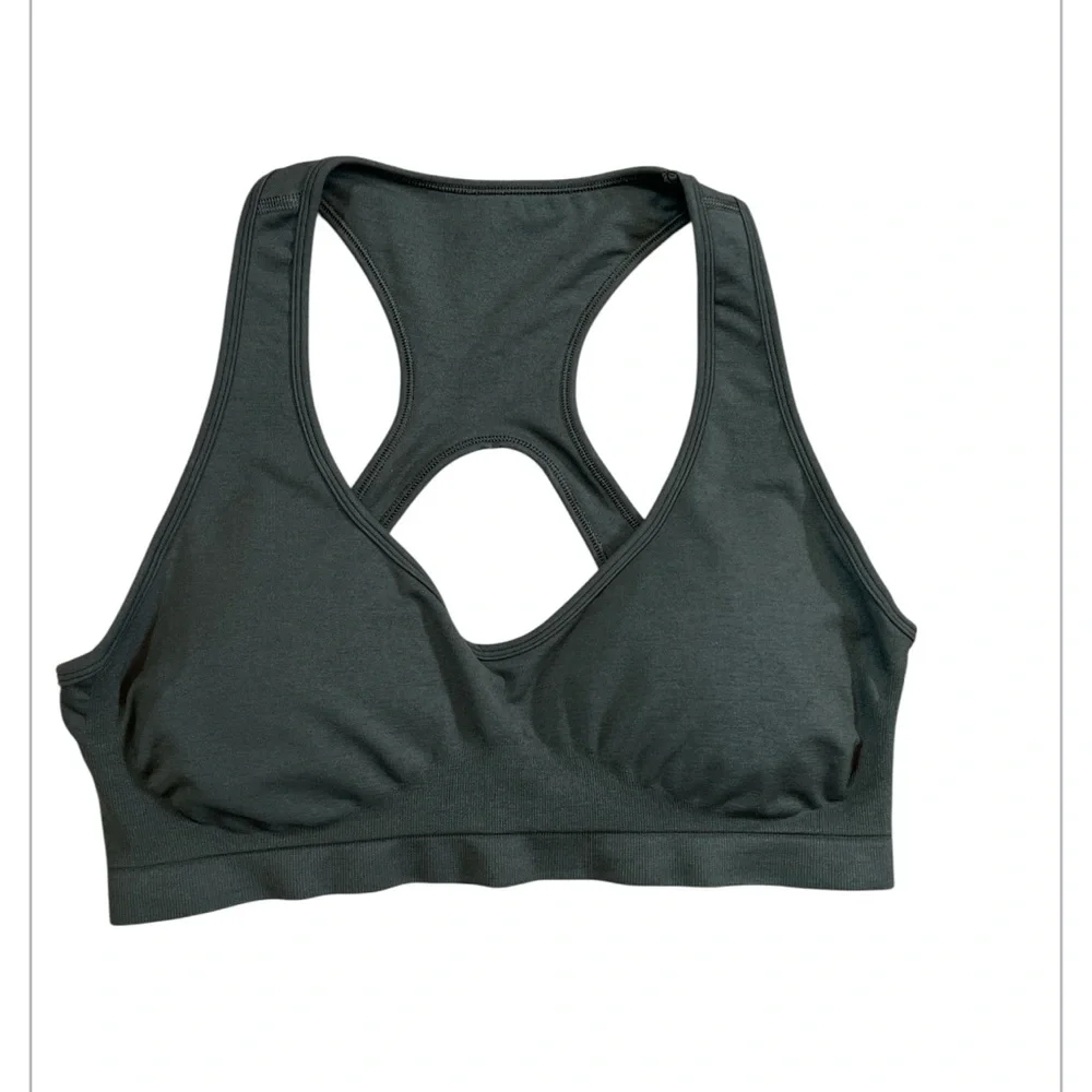 Alphalete Women’s Sports‎ Bra 2XL Dark Green Cutout Back